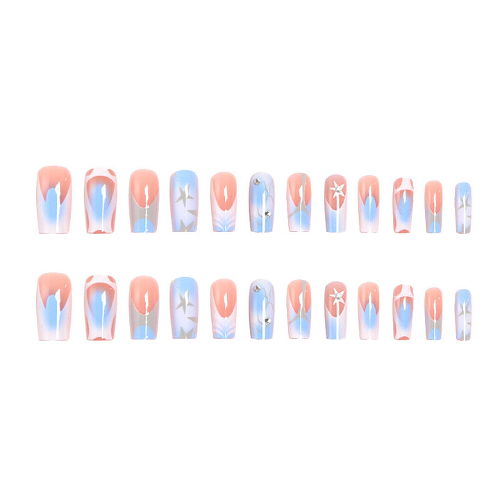 Artistic Nail Tips with Maritime Design Stornfield