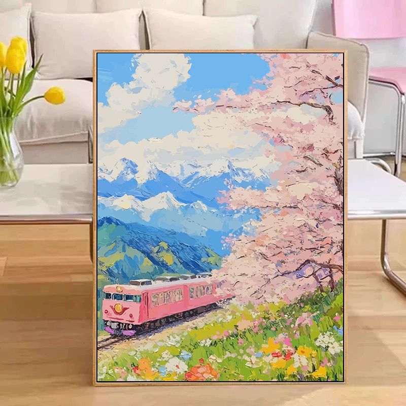 Scenic Train Landscape Wall Art Stornfield