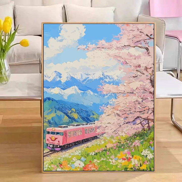 Scenic Train Landscape Wall Art Stornfield