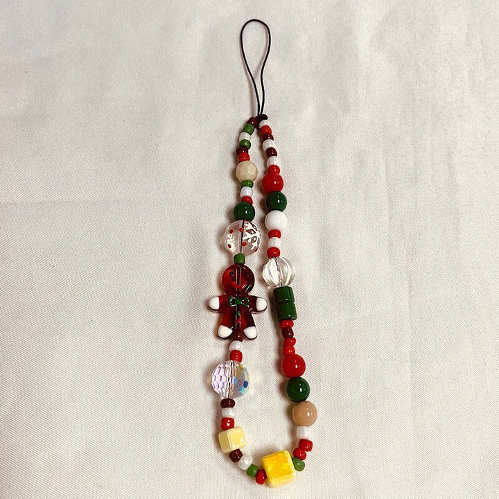Festive Beaded Charm Phone Strap Stornfield