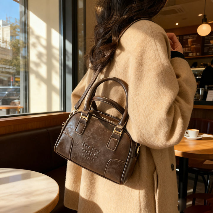 Luxurious Faux Leather Structured Handbag Stornfield