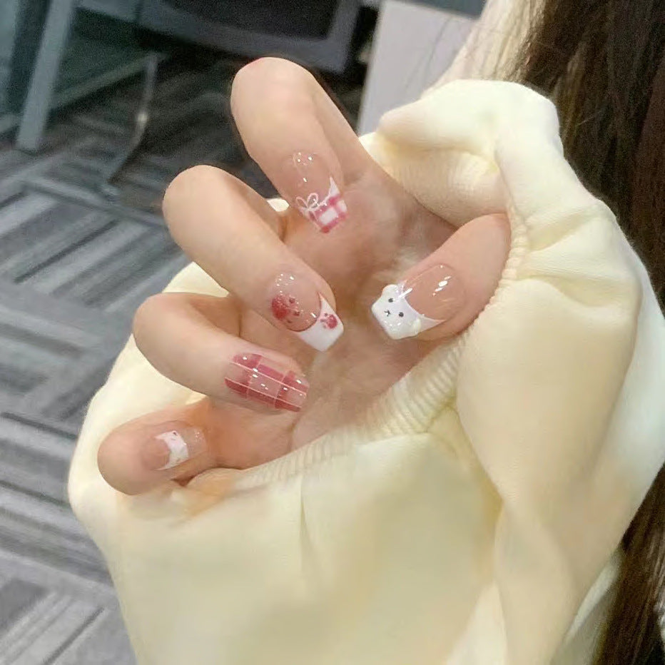 Cute Character Design Press-On Nail Art Set Stornfield