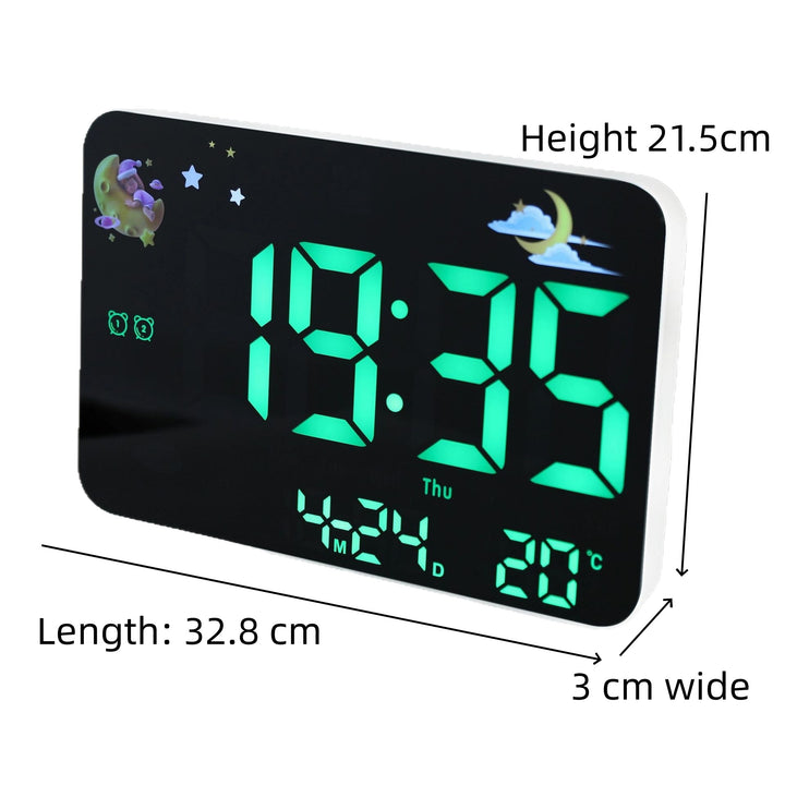 Digital alarm clock with projection and temperature display Stornfield