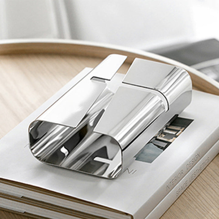 Sleek Stainless Steel Business Card Holder