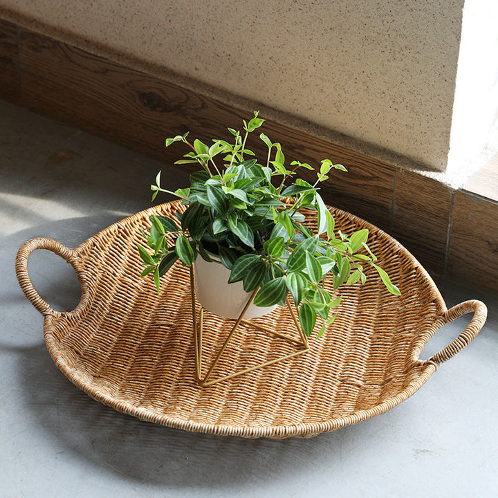 Handwoven Rectangular Storage Basket with Comfortable Handles Stornfield