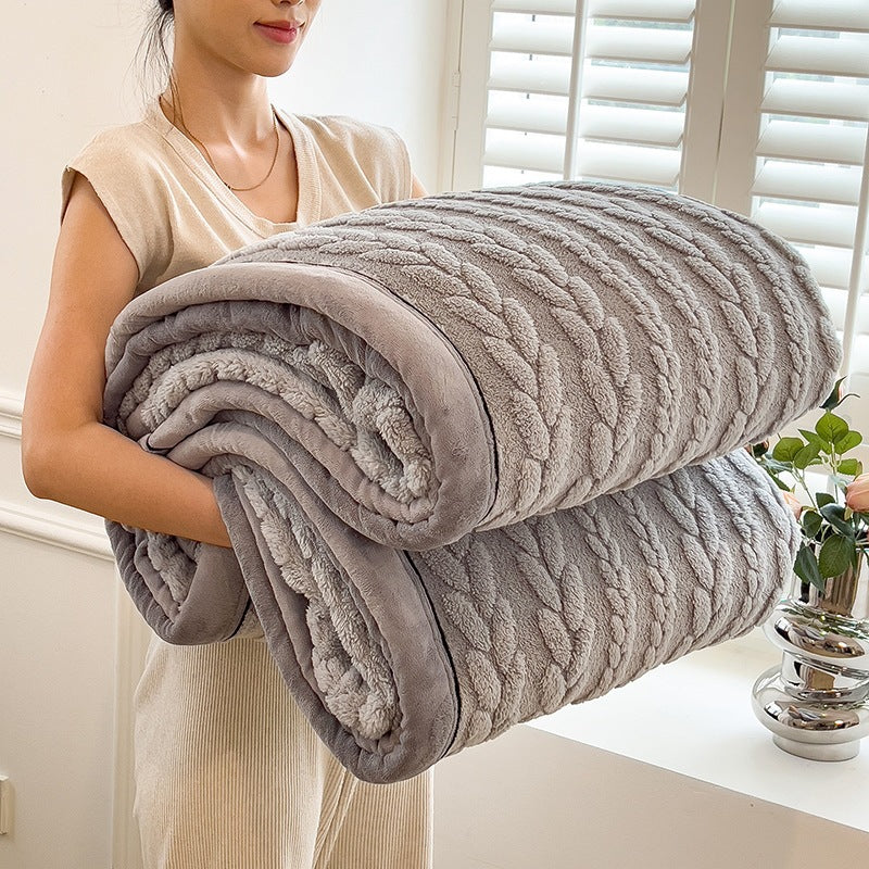 Textured Cozy Throw Blanket