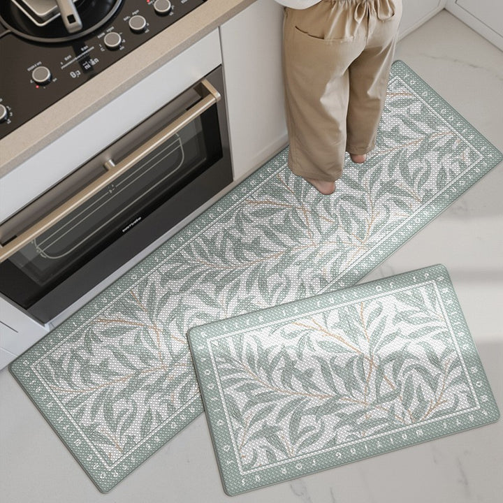 Floral Pattern Kitchen Comfort Mat