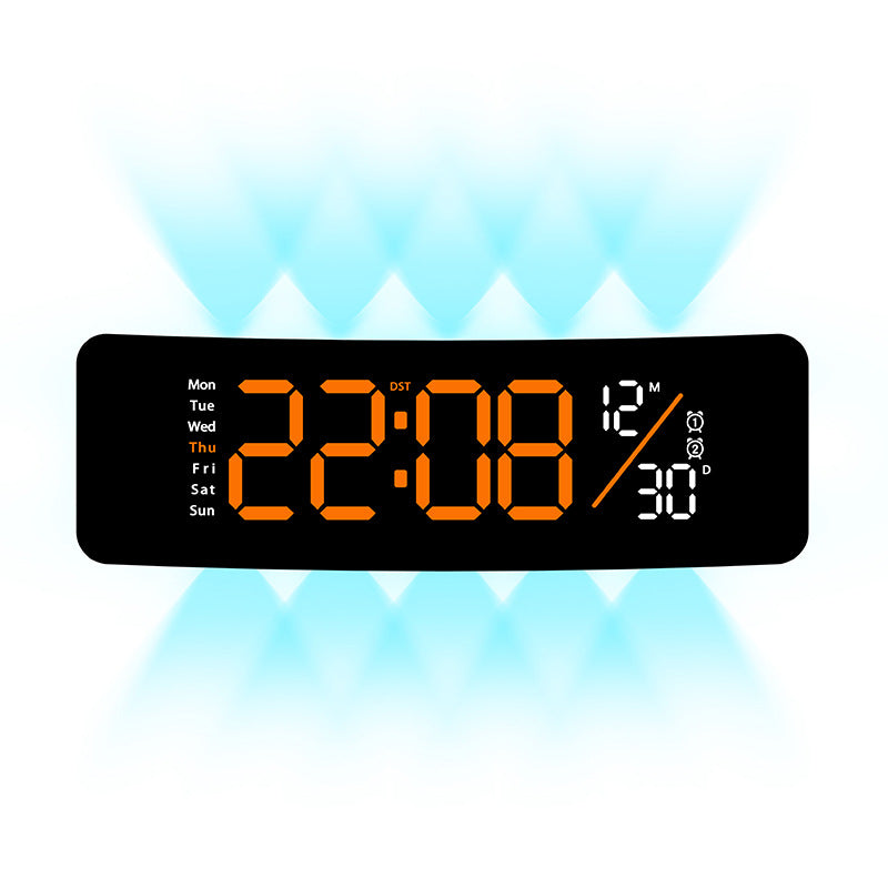 Digital display alarm clock with weekday display and temperature Stornfield