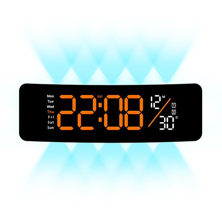 Digital display alarm clock with weekday display and temperature Stornfield