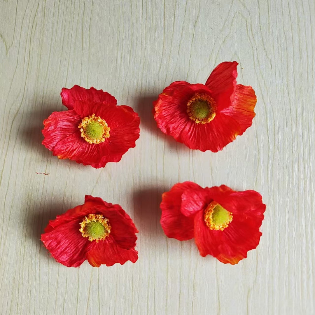 Realistic Silk Flower Embellishments