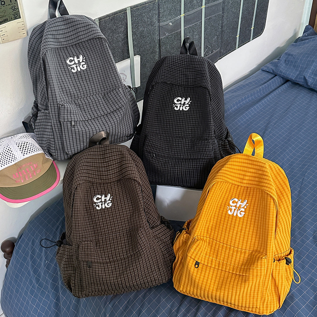 Stylish Checked Patterned Backpack Stornfield