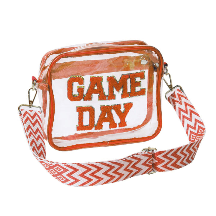 Transparent crossbody bag with stylish Game Day print Stornfield