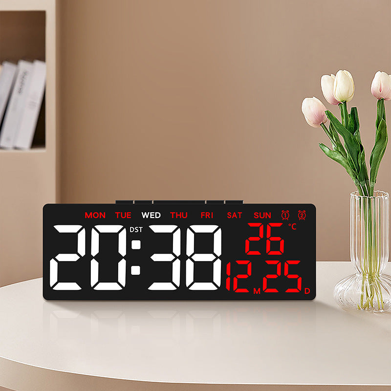 Digital alarm clock with large, clear LED display and temperature display Stornfield