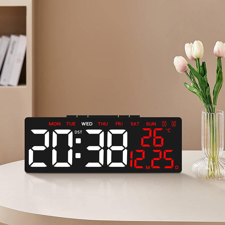 Digital alarm clock with large, clear LED display and temperature display Stornfield