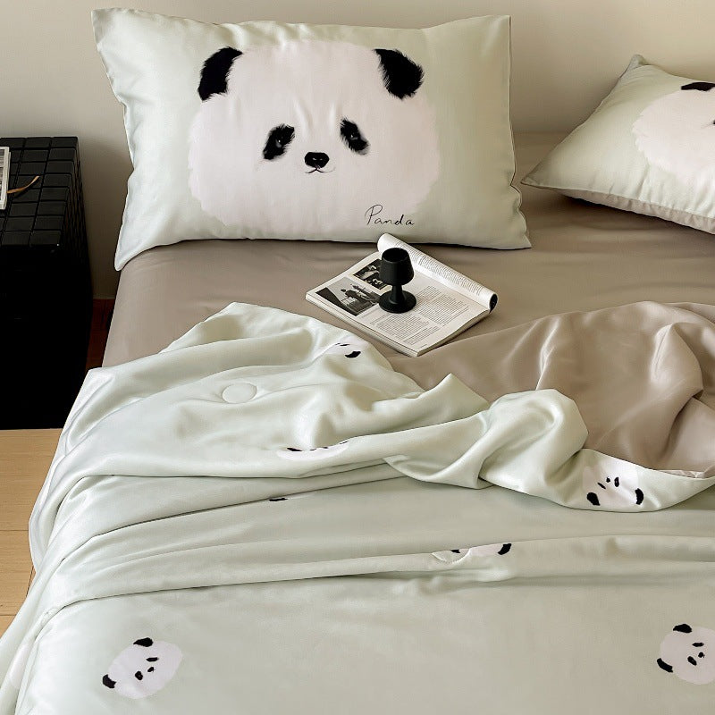 Cute Cartoon Dog-Themed Bedding Set