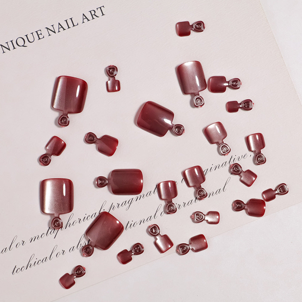Premium Nail Art Press-On Toenail Set Stornfield
