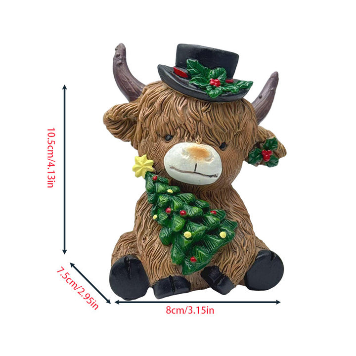 Decorative Highland Cow Figurine Stornfield