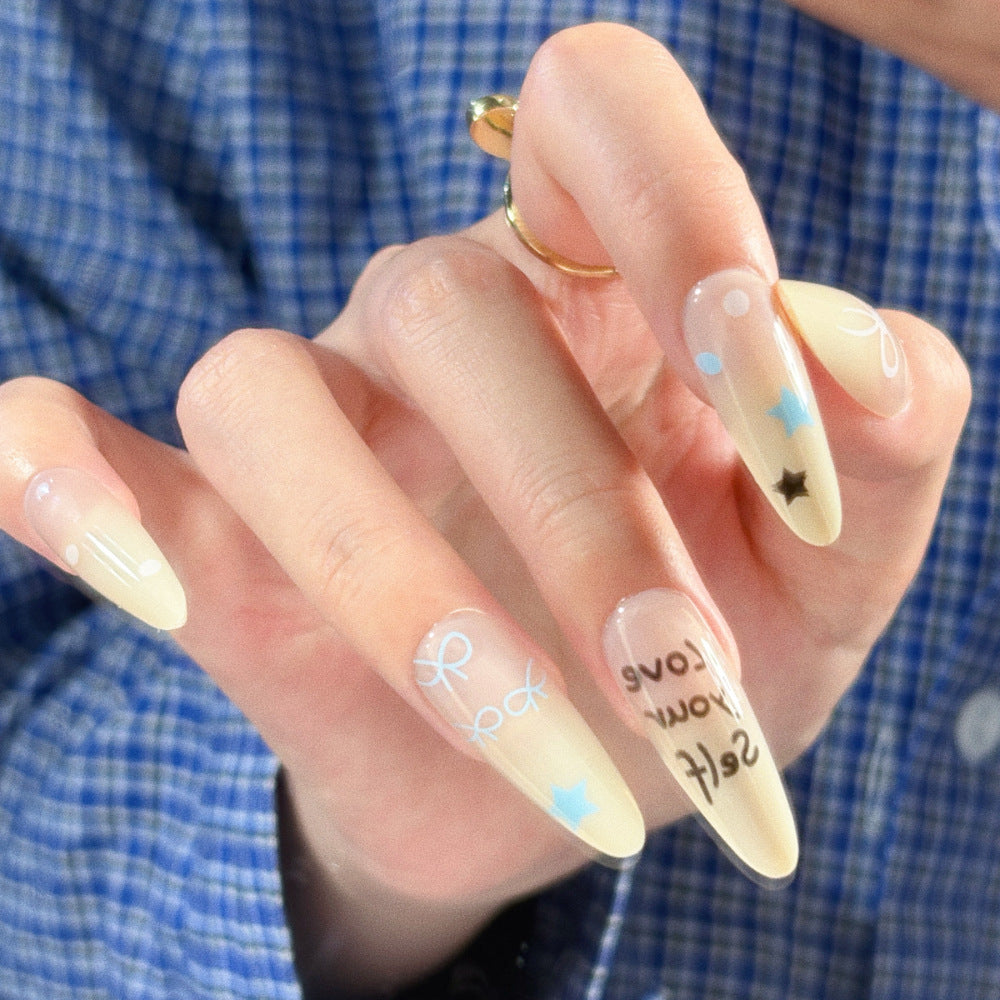 Decorative Character-Themed Press-On Nails with 3D Elements Stornfield