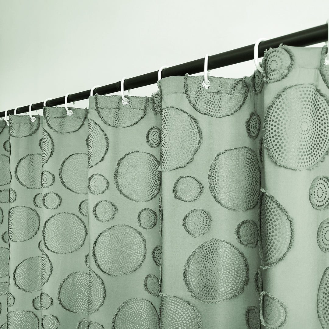 Designer Textured Shower Curtain Stornfield