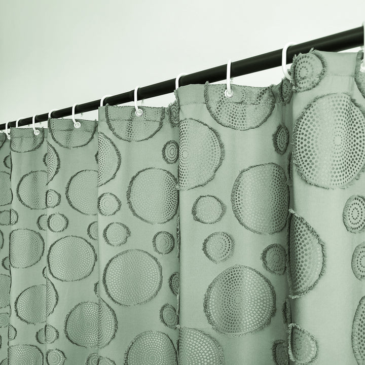 Designer Textured Shower Curtain Stornfield
