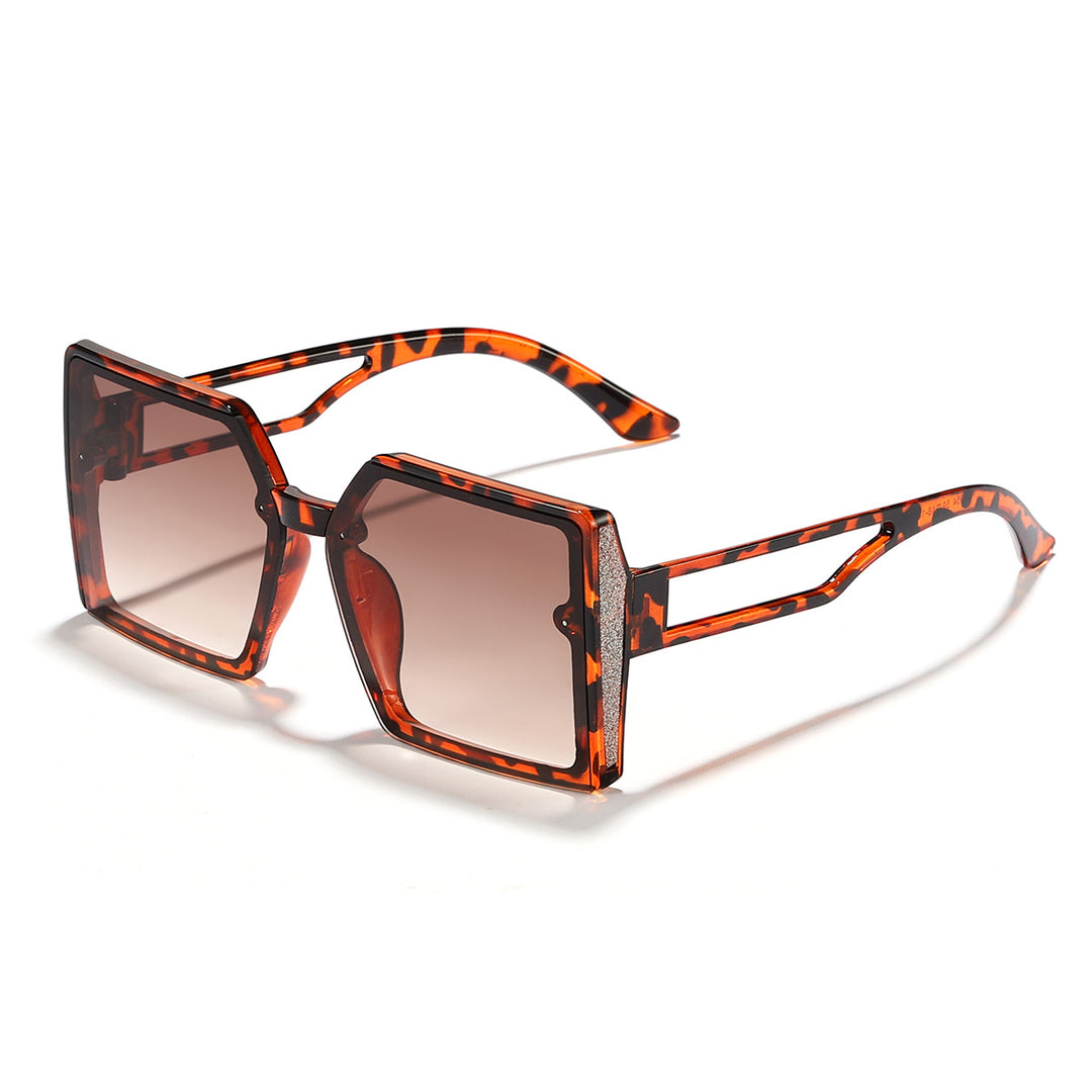 Women's sunglasses with unique square frame and sparkling accent Stornfield