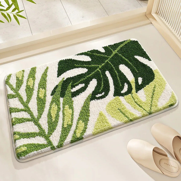 Soft Textured Abstract Pattern Bath Mat