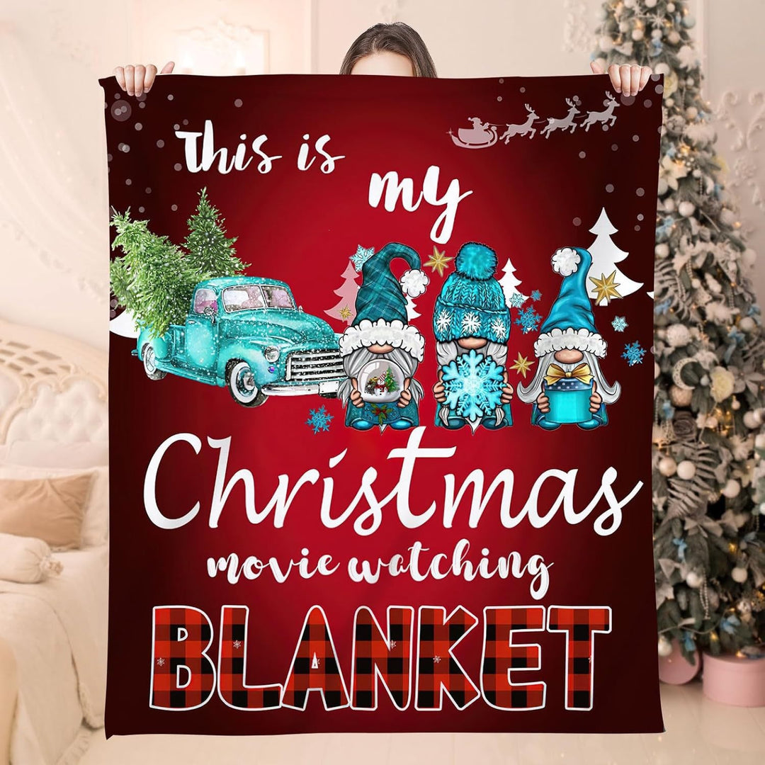 Holiday-Themed Fleece Throw Blanket