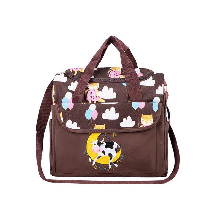 Multifunctional diaper bag with integrated changing mat Stornfield