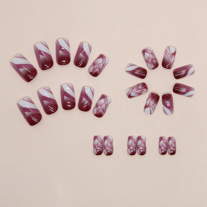 Artistic Geometric Nail Art Extensions Stornfield
