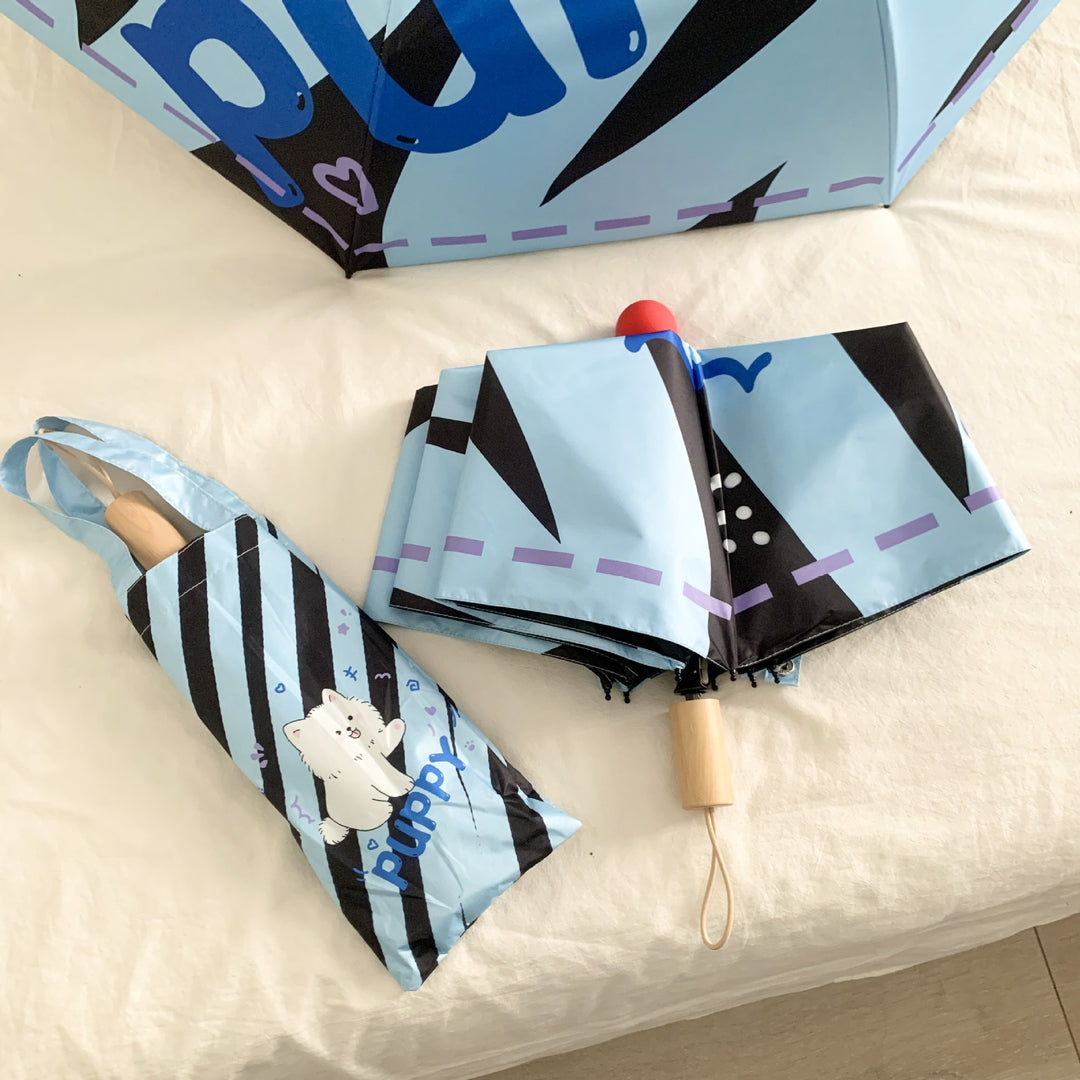 Ladies practical folding umbrella with innovative drip design Stornfield
