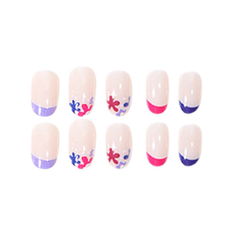 Floral Patterned Press-On Nail Set Stornfield