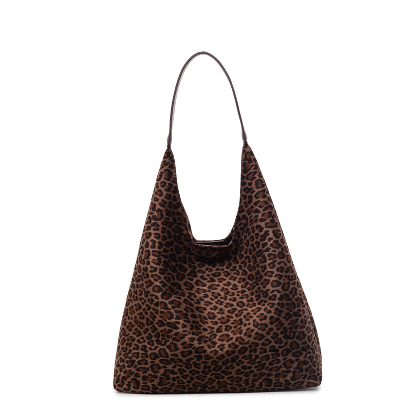 Suede Leopard Print Hobo Bag Stornfield