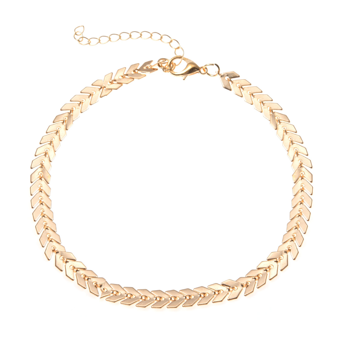 Adjustable Herringbone Chain Anklet Stornfield