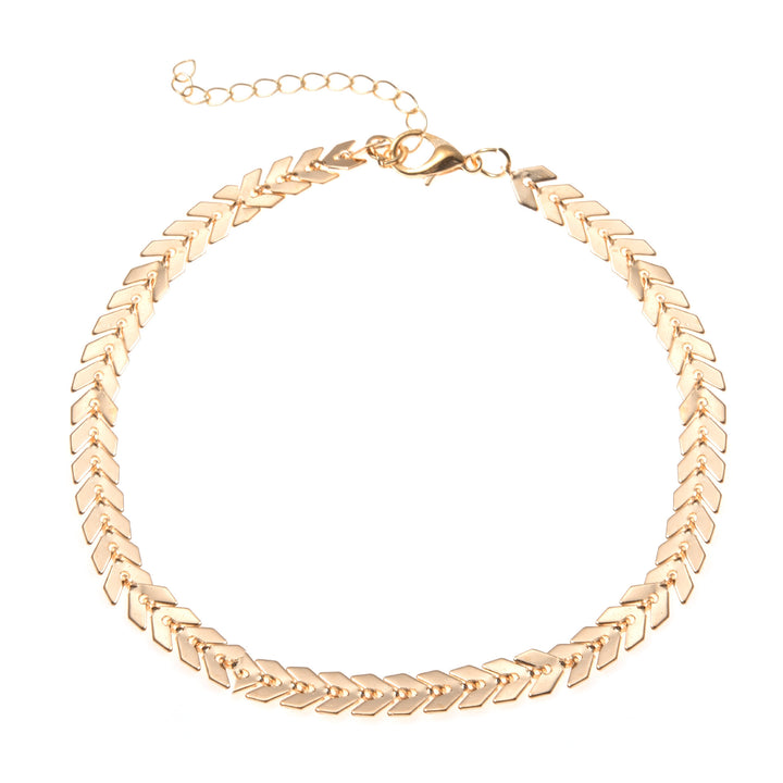 Adjustable Herringbone Chain Anklet Stornfield