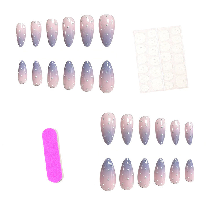 Elegant Polka Dot Long-Lasting Gel Nail Art Stornfield