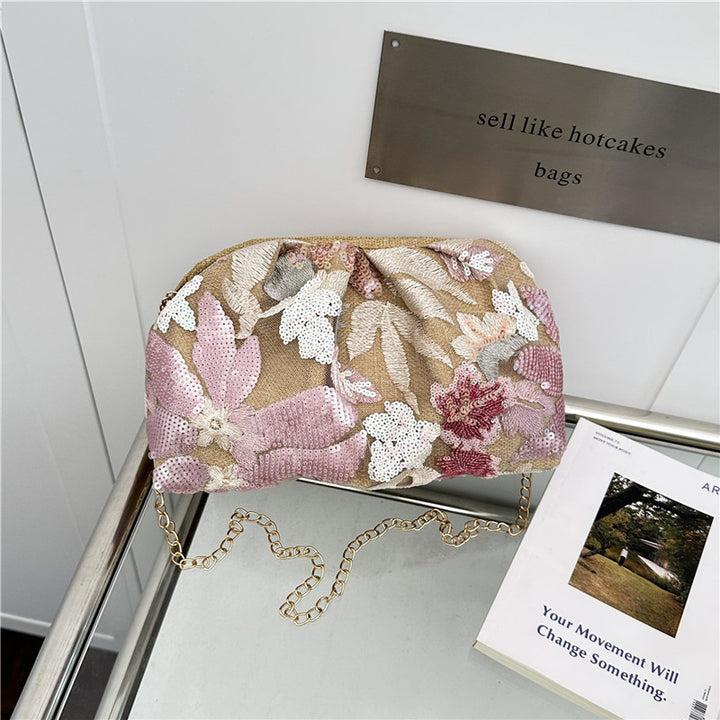 Floral Beaded Evening Clutch