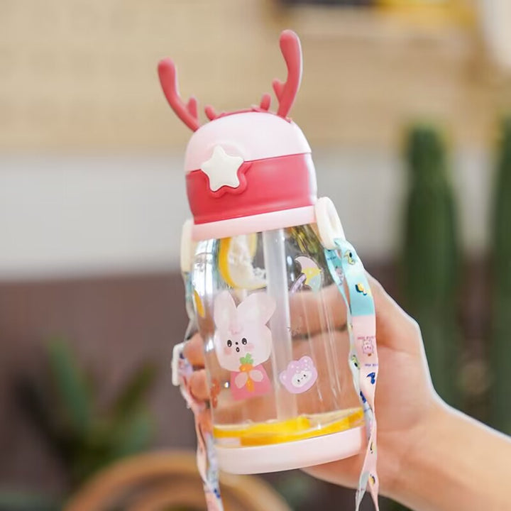 Women Glass Drinking Bottle with Secure Lid Stornfield
