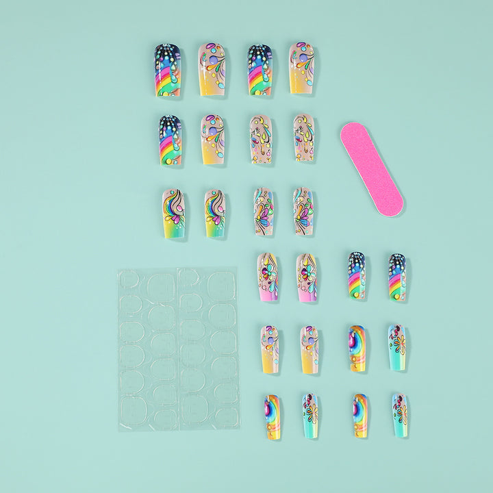 Art nails with colorful and creative motif designs Stornfield