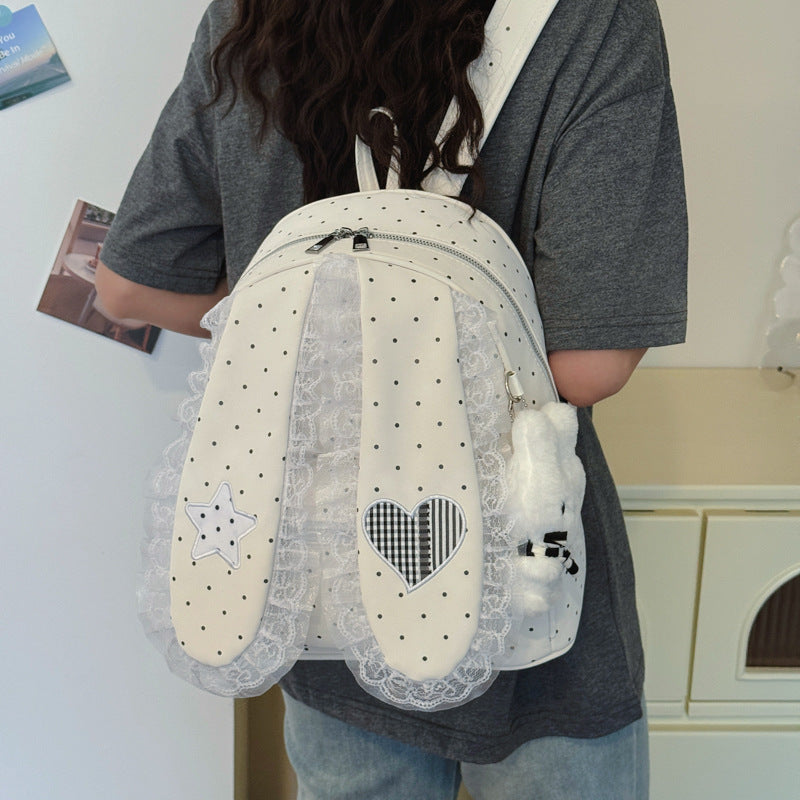 Cute Bunny-Ear Plush Backpack Stornfield