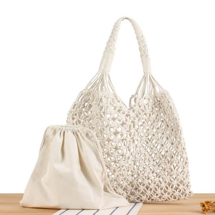 Handbag Made of Durable Hand-Knotted Net Material Stornfield