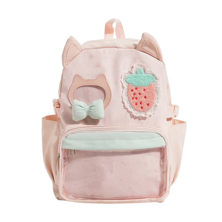 Playful Cat-Ear Themed Backpack Stornfield
