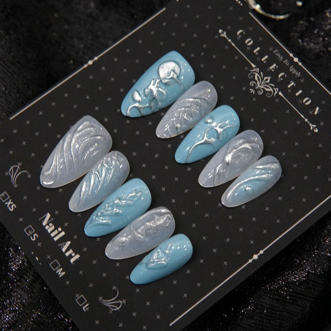 Artistic Press-On Nail Designs