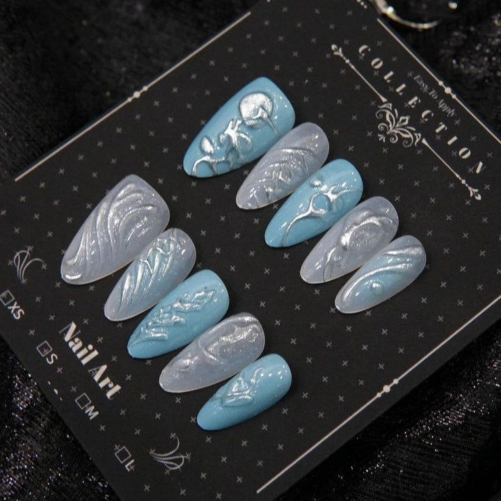 Artistic Press-On Nail Designs
