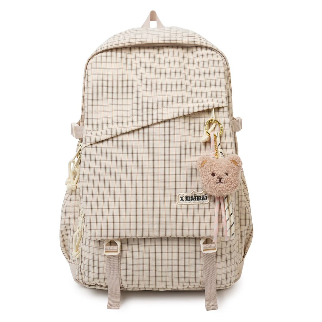Stylish Grid Pattern Backpack Stornfield