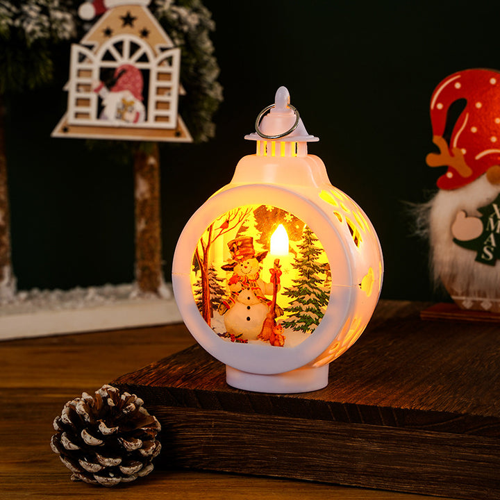 Nostalgic Christmas lantern with inviting deer scene Stornfield