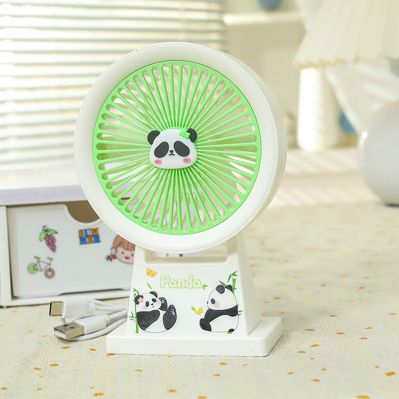 Ladies Portable Mini Fan with Cute Panda Design Stornfield
