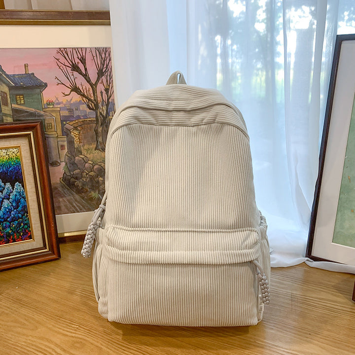 Corduroy Textured Backpack Stornfield
