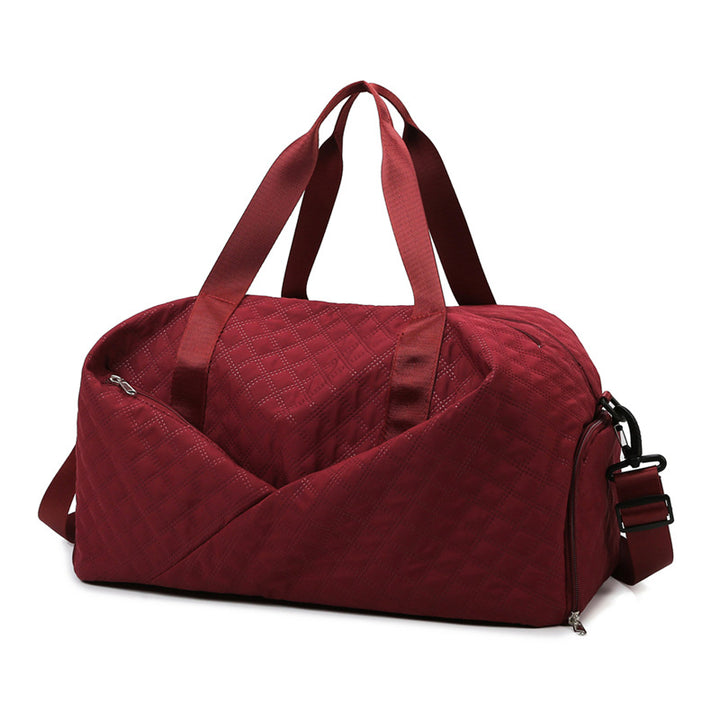 Quilted Weekender Duffel Bag