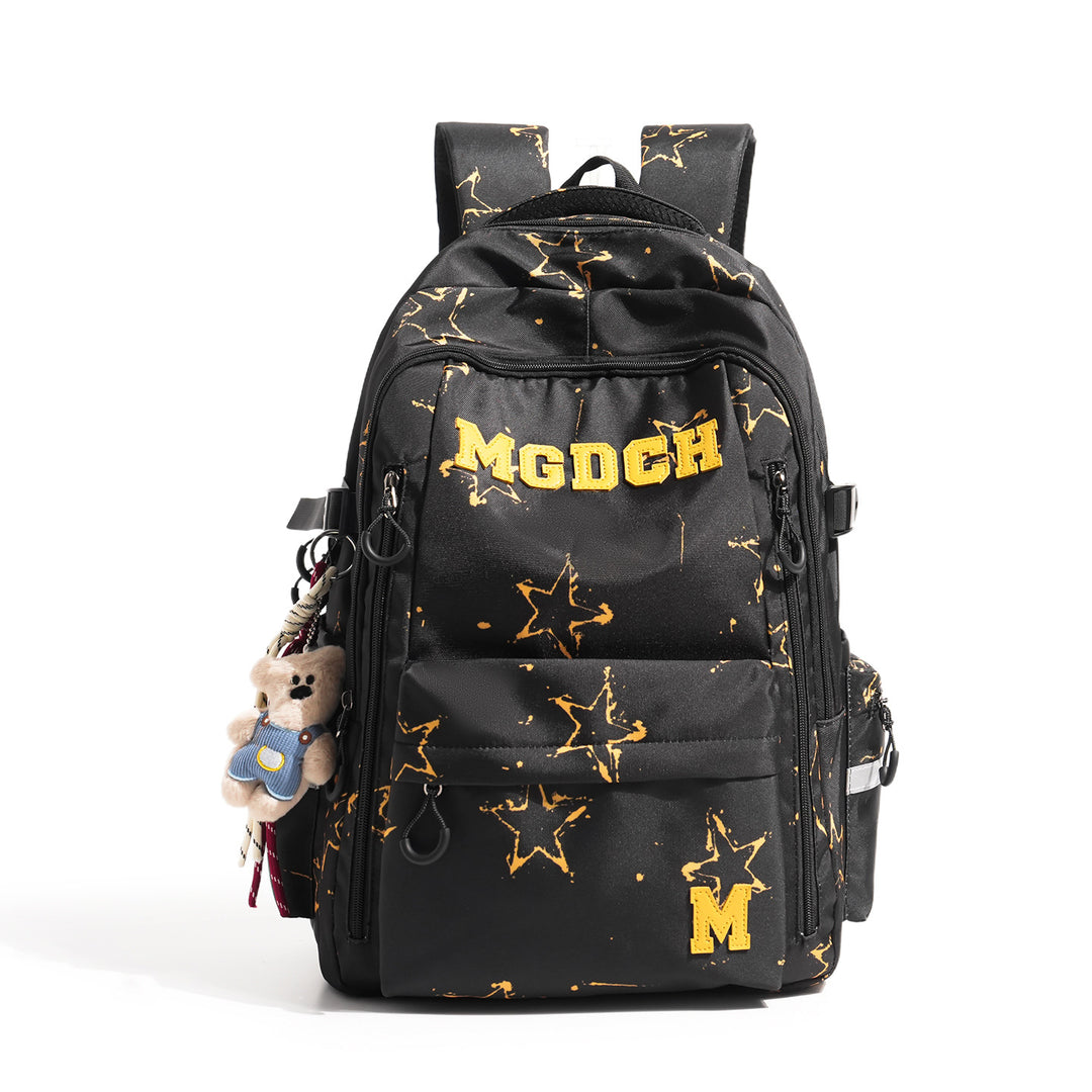 Star-Print Multi-Compartment Backpack Stornfield
