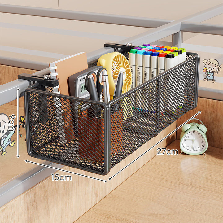 Mesh Partition Clamp Hanging Desk Organizer Basket